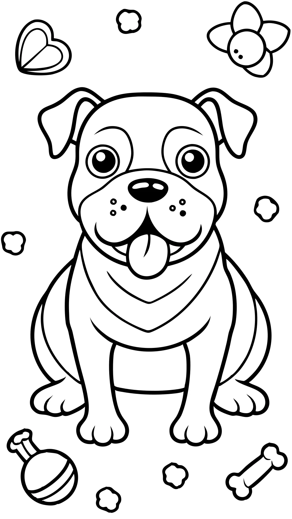 Páginas para colorear bulldog